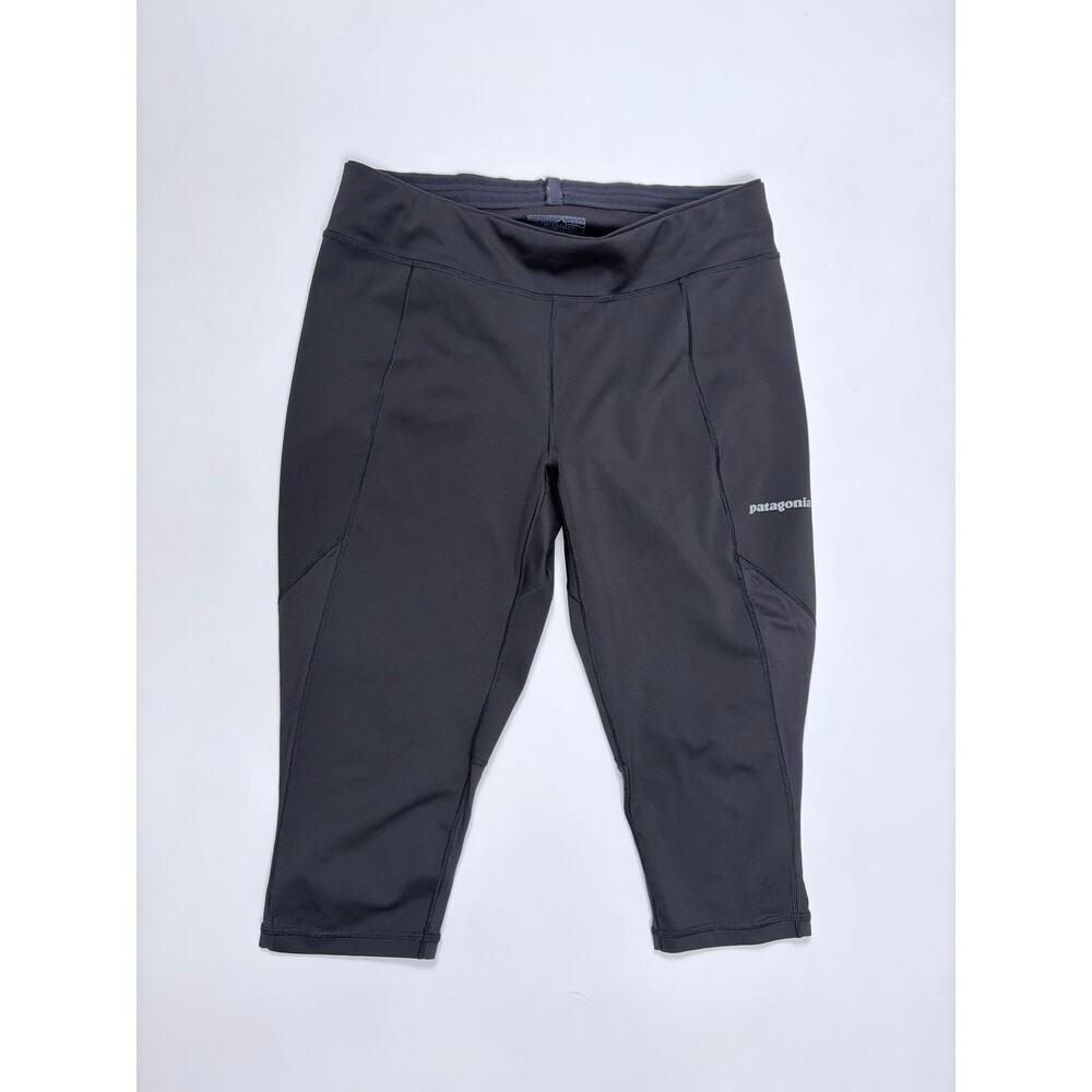 Patagonia Black Long Bike Shorts Medium Performance Compression Activewear Tight